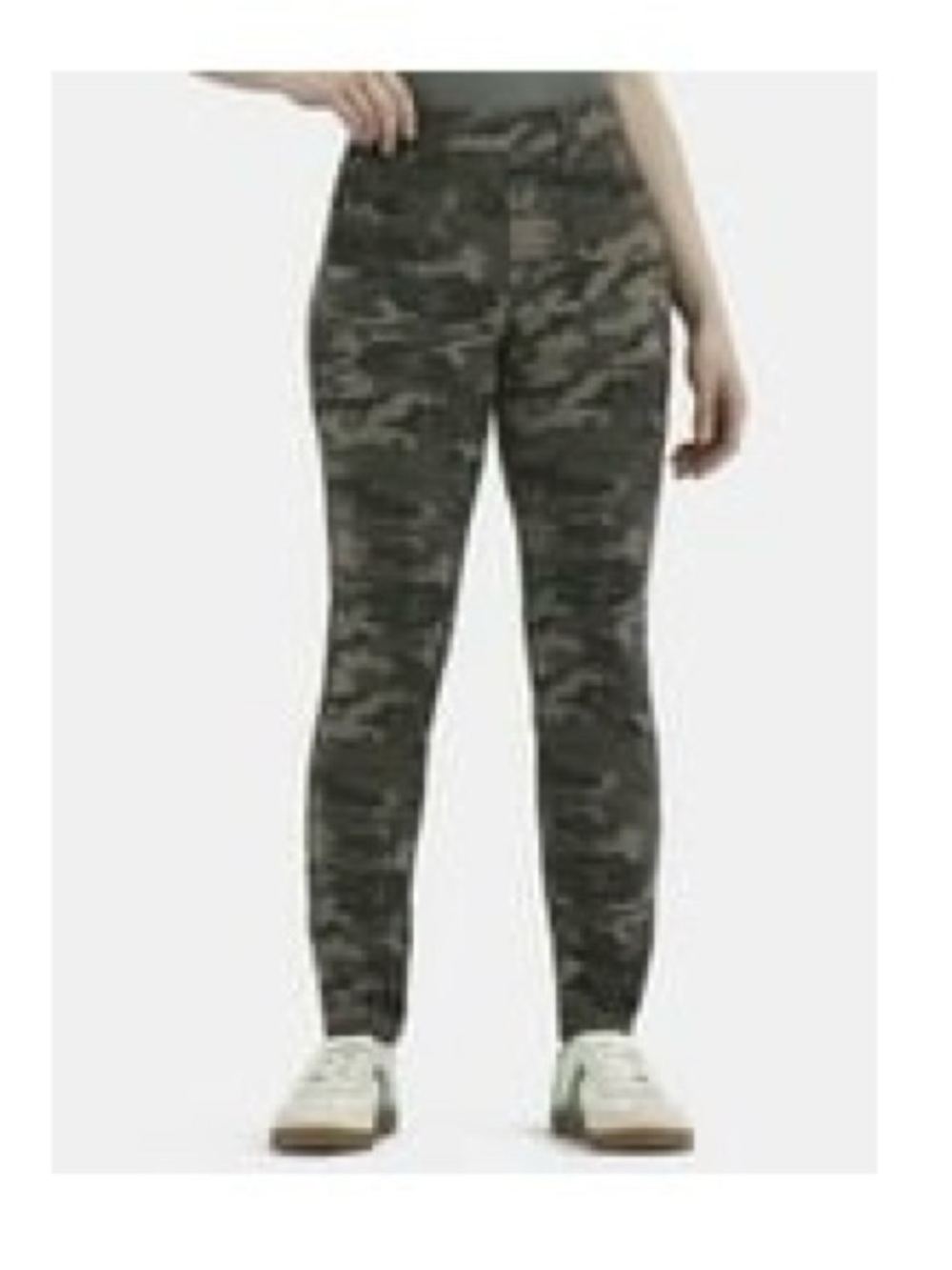 No Boundaries Olive & Tan Camo Leggings